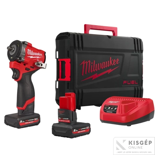 Milwaukee M12FCIWF38G3-502X 3/8" ütvecsavarozó IN2 4933493452 – akkuval és töltővel Heavy Duty kofferben