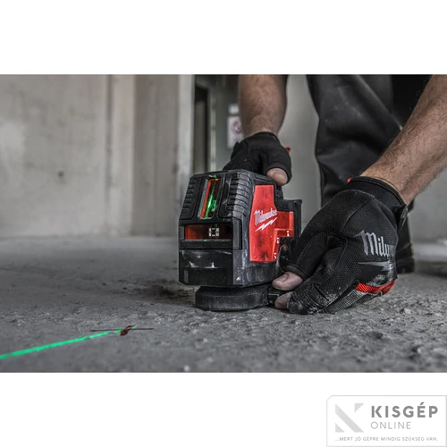 Milwaukee L4 CLL-301C USB ÚJRATÖLTHETŐ ZÖLD KERESZTVONALAS LÉZER