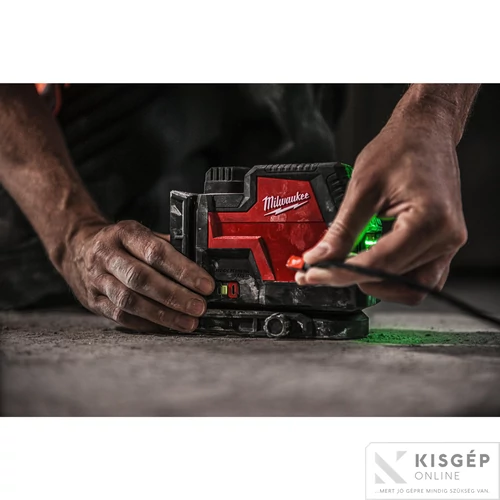 Milwaukee L4 CLL-301C USB ÚJRATÖLTHETŐ ZÖLD KERESZTVONALAS LÉZER