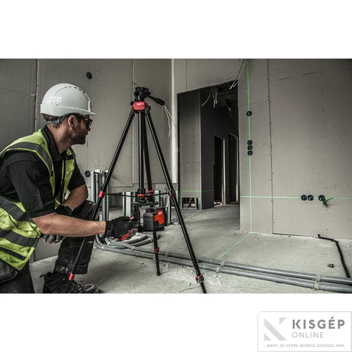 Milwaukee L4 CLL-301C USB ÚJRATÖLTHETŐ ZÖLD KERESZTVONALAS LÉZER