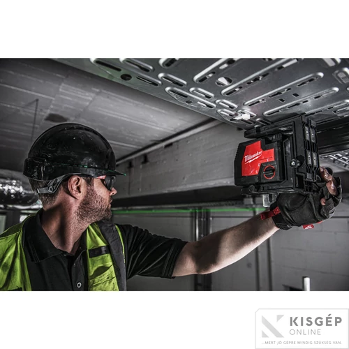 Milwaukee L4 CLL-301C USB ÚJRATÖLTHETŐ ZÖLD KERESZTVONALAS LÉZER