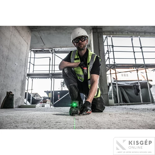 Milwaukee L4 CLL-301C USB ÚJRATÖLTHETŐ ZÖLD KERESZTVONALAS LÉZER
