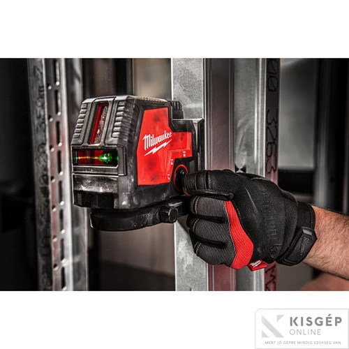 Milwaukee L4 CLL-301C USB ÚJRATÖLTHETŐ ZÖLD KERESZTVONALAS LÉZER