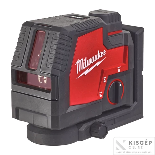 Milwaukee L4 CLL-301C USB ÚJRATÖLTHETŐ ZÖLD KERESZTVONALAS LÉZER