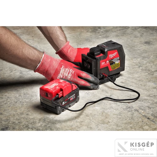 Milwaukee L4 CLLP-301C USB ÚJRATÖLTHETŐ ZÖLD KERESZTVONAL- ÉS PONTLÉZER