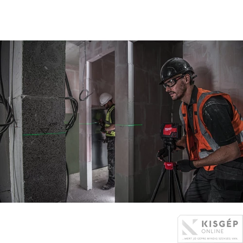 Milwaukee L4 CLLP-301C USB ÚJRATÖLTHETŐ ZÖLD KERESZTVONAL- ÉS PONTLÉZER