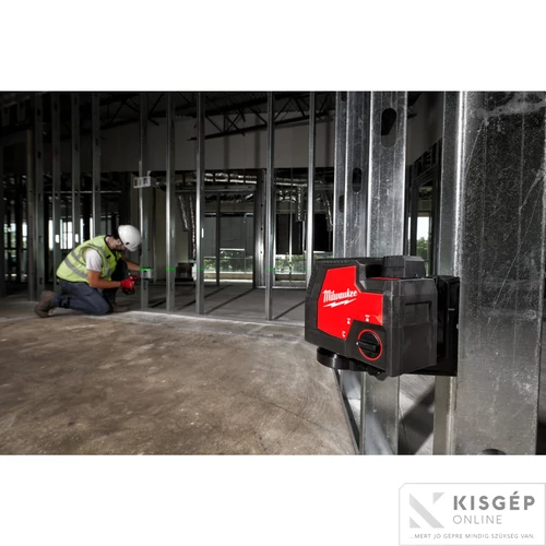 Milwaukee L4 CLLP-301C USB ÚJRATÖLTHETŐ ZÖLD KERESZTVONAL- ÉS PONTLÉZER