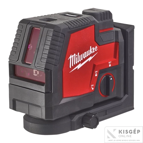 Milwaukee L4 CLLP-301C USB ÚJRATÖLTHETŐ ZÖLD KERESZTVONAL- ÉS PONTLÉZER