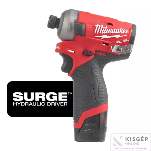 4933464973 Milwaukee M12FQID-202X M12 FUEL™ SURGE™ ¼″ HEX HIDRAULIKUS ÜTVECSAVAROZÓ