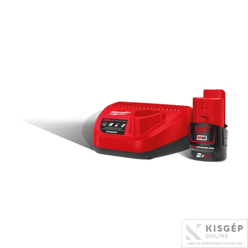 Milwaukee M12 NRG-201 Akkumulátor és töltő szett