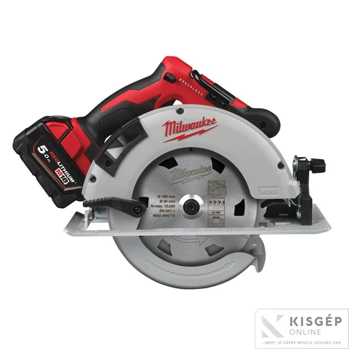 Milwaukee M18 BLCS66-502X M18 SZÉNKEFE NÉLKÜLI KÖRFűRÉSZ 66 MM