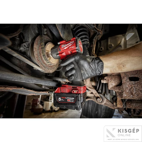 Milwaukee M18FMTIW2F12-502X  M18 FUEL™ KÖZEPES NYOMATÉKÚ ÜTVECSAVAROZÓ BIZTOSÍTÓGYŰRŰVEL