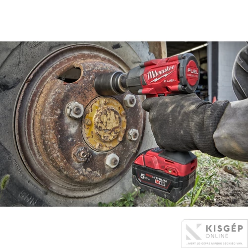 Milwaukee M18FMTIW2F12-502X  M18 FUEL™ KÖZEPES NYOMATÉKÚ ÜTVECSAVAROZÓ BIZTOSÍTÓGYŰRŰVEL