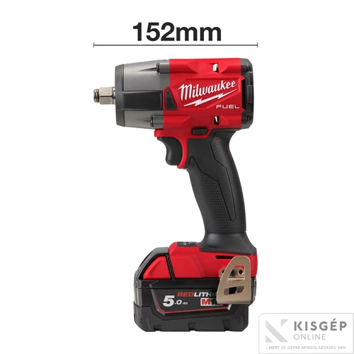 Milwaukee M18FMTIW2F12-502X  M18 FUEL™ KÖZEPES NYOMATÉKÚ ÜTVECSAVAROZÓ BIZTOSÍTÓGYŰRŰVEL