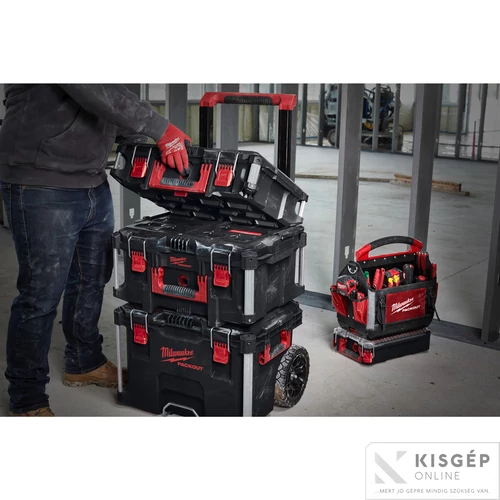 Milwaukee PACKOUT™ Tároló Láda 1  (Kerekes, 560 x 410 x 480) 1 db