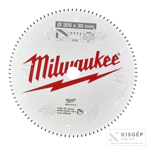 Milwaukee Körfűrészlap gérvágókhoz (Alu) 216x30x2.4x80 TF NEG. - 1 db