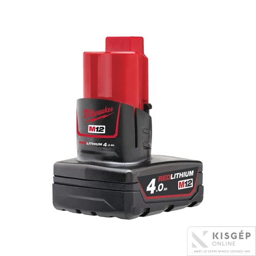 Milwaukee M12 B4 REDLITHIUM-ION AKKUMULÁTOR  12 V, 4,0 AH