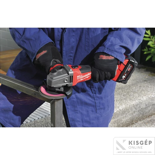 Milwaukee M18CAG125X-0X akkus sarokcsiszoló kofferben akku és töltő nélkül