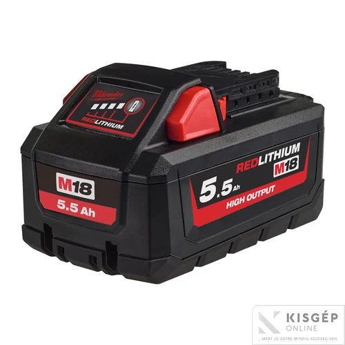 Milwaukee M18 HB5.5  M18™ High Output™ akkumulátor 18 V 5,5 Ah