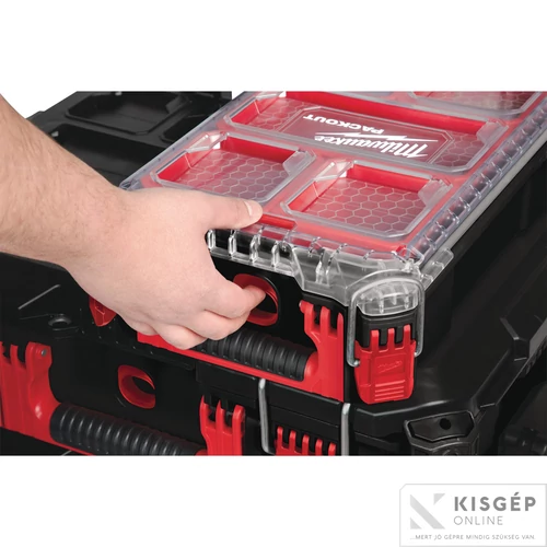 Milwaukee PACKOUT™ Rendszerező doboz közepes (250 x 380 x 120) 1 db
