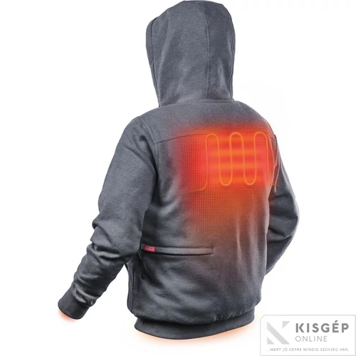 Milwaukee M12 HHGREY3-0(XL)  M12 FűTHETő KAPUCNIS PULÓVER- SZÜRKE