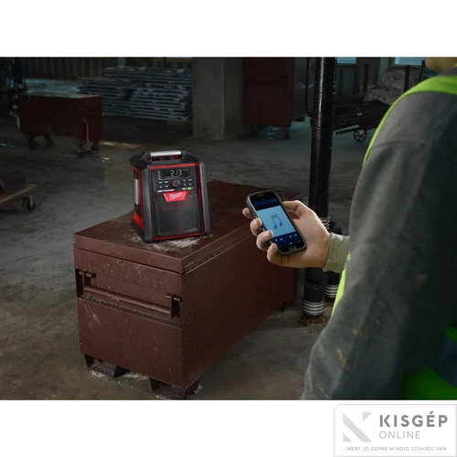 Milwaukee M18RC-0 bluetooth akkus rádió és töltő