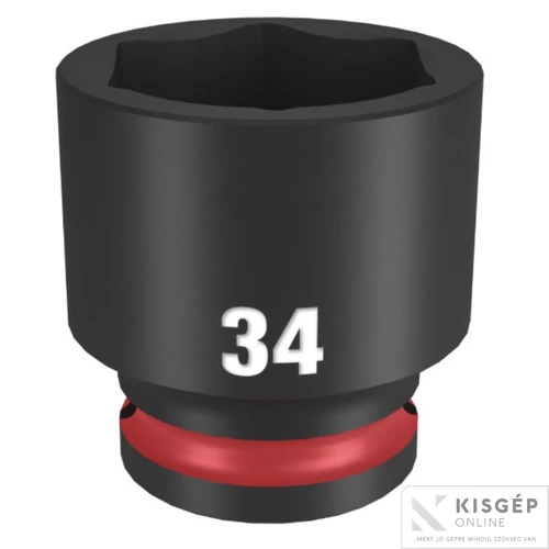Milwaukee 1/2" Dugókulcs hatlapú, gépi, Rövid 34 mm - 1 db