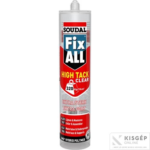 Soudal fix all high tack clear 290 ml