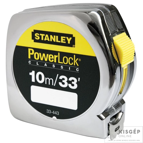 STANLEY powerlock mérőszalag 10m/33ft×25mm