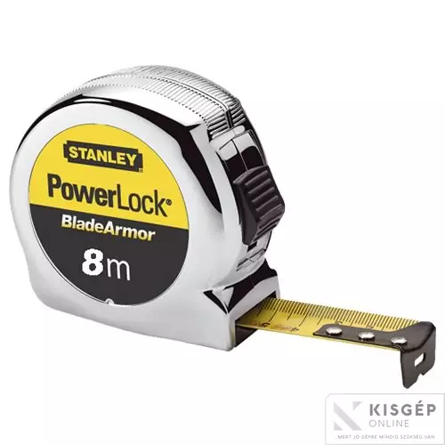 0-33-527 STANLEY powerlock mérőszalag bladearmor 8m×25mm