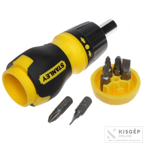 Stanley Multibit racsnis csavarhúzó + bitek