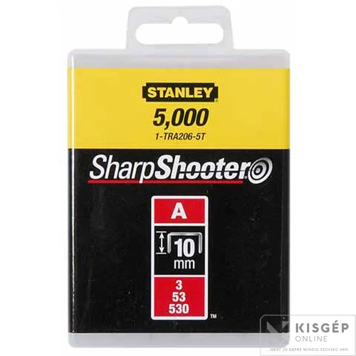 Stanley tűzőkapocs 10mm 5000db            1-TRA206T-5T