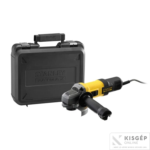 STANLEY® SFM 850w 115mm sarokcsiszoló kofferben (null feszültség kioldó)