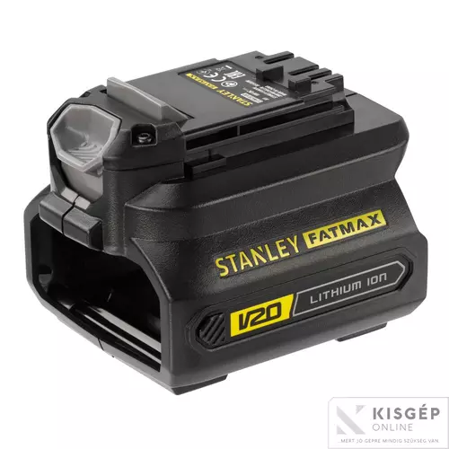 SFMCB100-XJ STANLEY® FATMAX® 18 voltos adapter V20 lítium-ion rendszerű akkumulátorokhoz