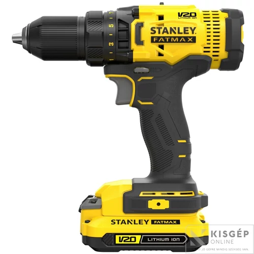 STANLEY® FATMAX® 18 Volt-os V20 akkumulátoros fúrócsavarozó | Akkuval, töltővel