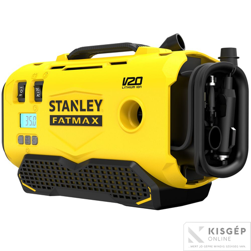 STANLEY® FATMAX® 18 Volt-os V20 akkumulátoros 11 BAR nyomású hármas forrású inflátor 