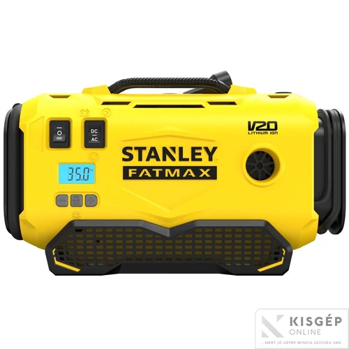 STANLEY® FATMAX® 18 Volt-os V20 akkumulátoros 11 BAR nyomású hármas forrású inflátor
