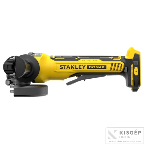 STANLEY® FATMAX® 18 Volt-os V20 akkumulátoros sarokcsiszoló, 125 mm, KEFE NÉLKÜLI