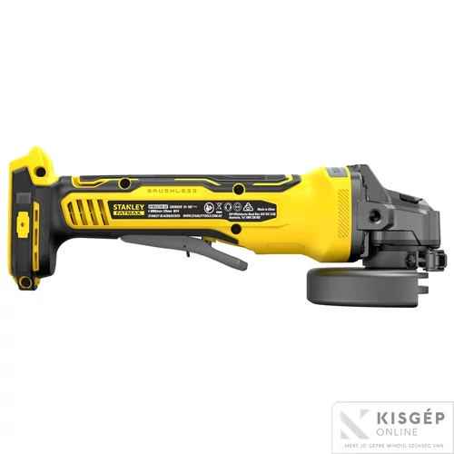STANLEY® FATMAX® 18 Volt-os V20 akkumulátoros sarokcsiszoló, 125 mm, KEFE NÉLKÜLI