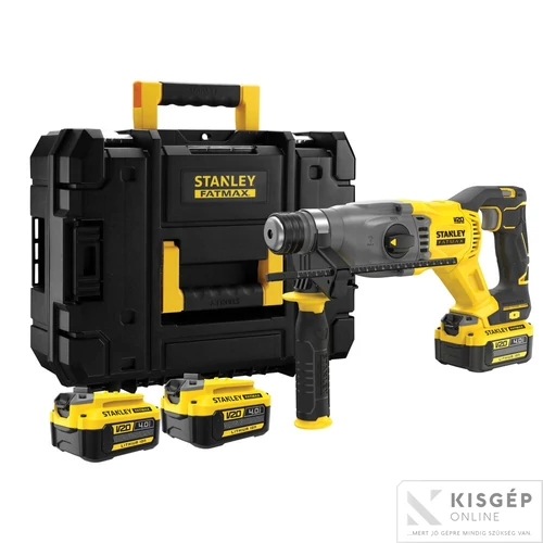 STANLEY® FATMAX® 18 Volt-os V20 akkumulátoros SDS-plus kombi fúrókalapács KEFE NÉLKÜLI