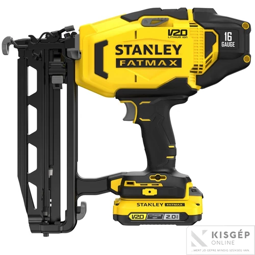 STANLEY® FATMAX® 18 Volt-os V20 akkumulátoros tűző és szegezőgép 16G