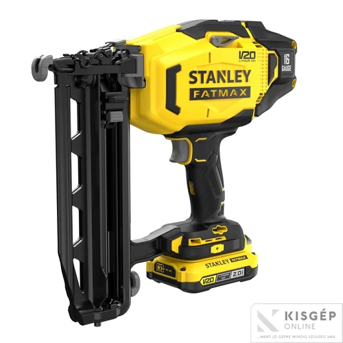 STANLEY® FATMAX® 18 Volt-os V20 akkumulátoros tűző és szegezőgép 16G