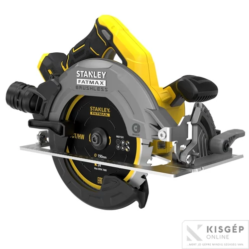 STANLEY® FATMAX® 18 Volt-os V20 akkumulátoros körfűrész, KEFE NÉLKÜLI