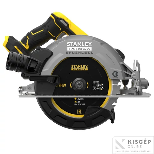 STANLEY® FATMAX® 18 Volt-os V20 akkumulátoros körfűrész, KEFE NÉLKÜLI