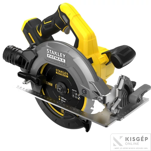 STANLEY® FATMAX® 18 Volt-os V20 akkumulátoros körfűrész, KEFE NÉLKÜLI