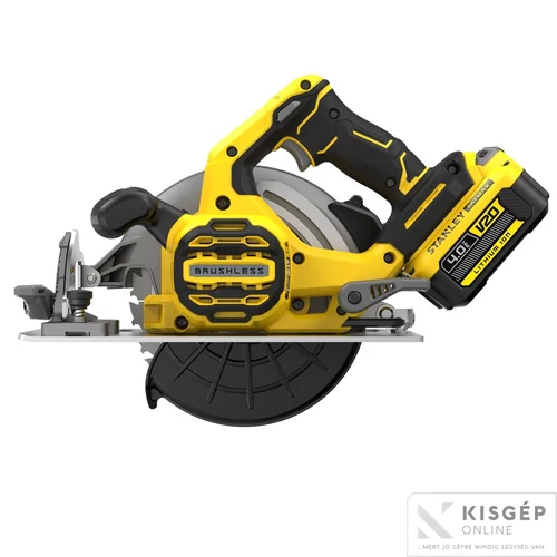 STANLEY® FATMAX® 18 Volt-os V20 akkumulátoros körfűrész, KEFE NÉLKÜLI