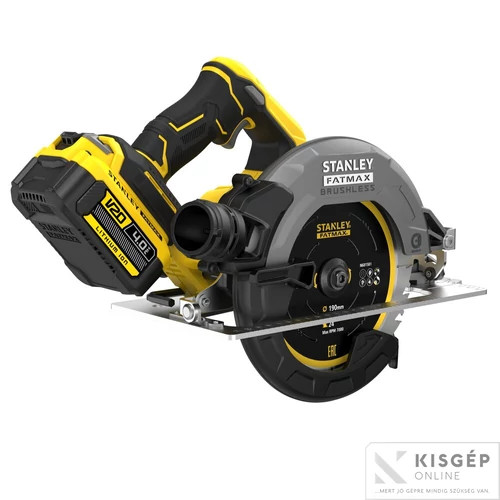 STANLEY® FATMAX® 18 Volt-os V20 akkumulátoros körfűrész, KEFE NÉLKÜLI