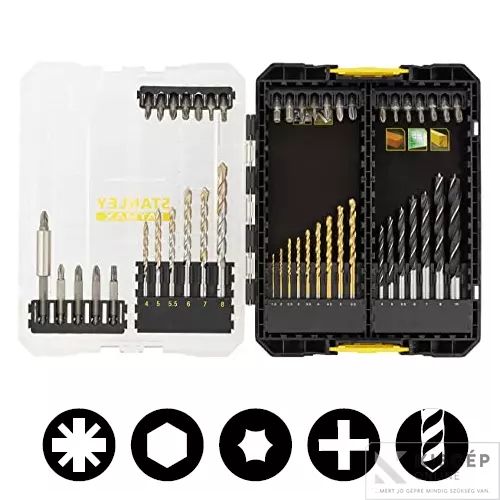 STA88563-XJ STANLEY FATMAX  49-részes fa- fém - közetfúrószár és bit készlet