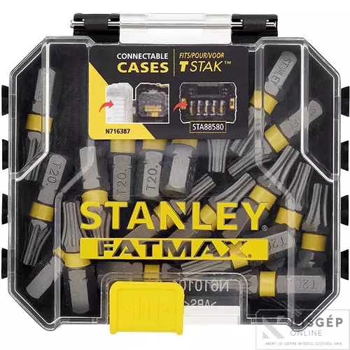 STA88570-XJ STANLEY FATMAX  20db 25mm impact torx20 bit - tstak caddy kompatibilis dobozban