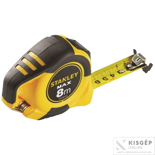 STANLEY 8m x 25mm max mágneses mérőszalag